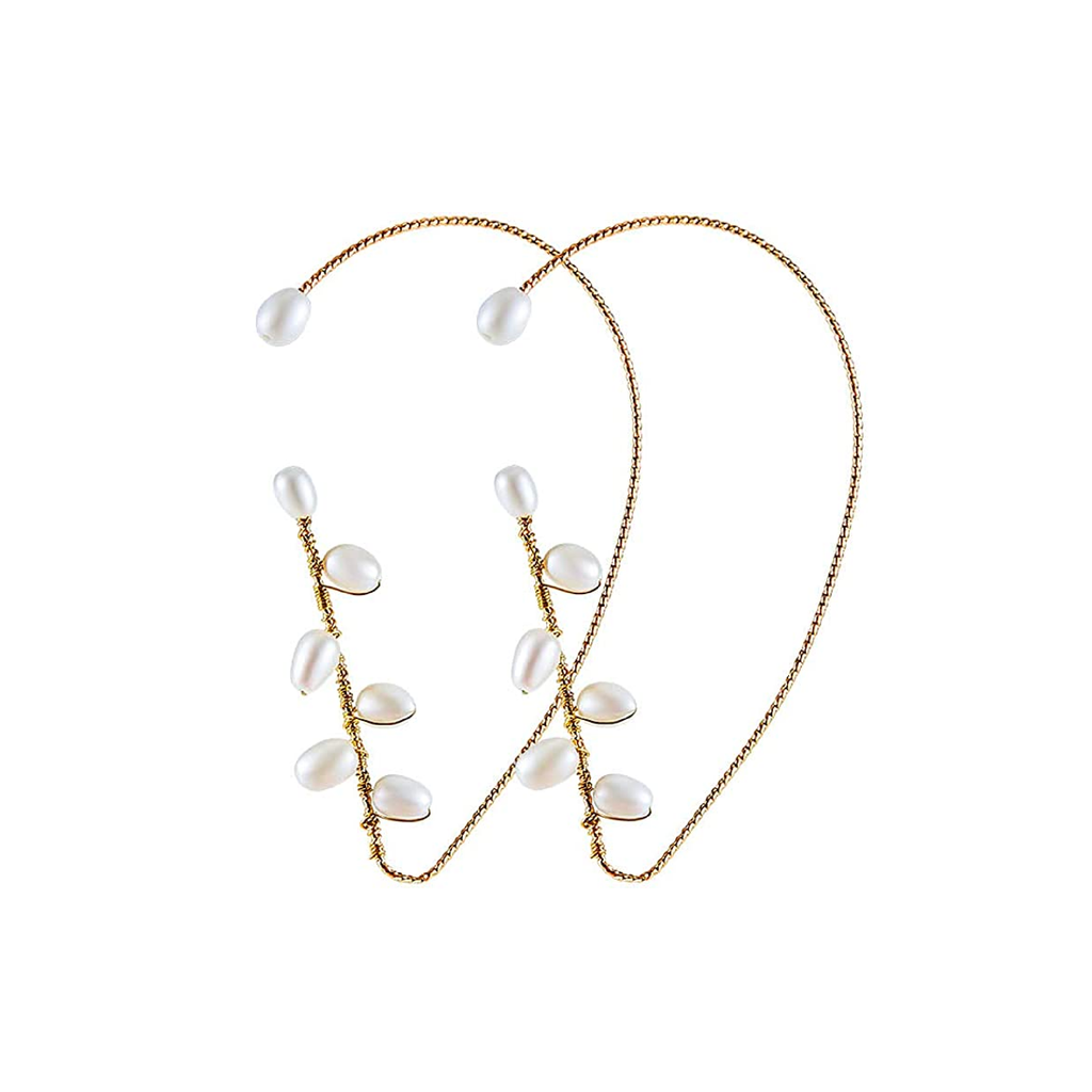 Pearl Vintage Ear Cuff Earrings